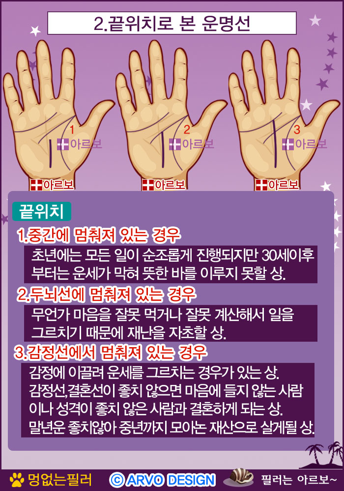 운명선,운명선끝위치,아르보의원